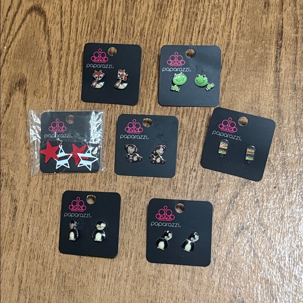 Paparazzi Mixed Kids’ Earring Set (7 pairs)